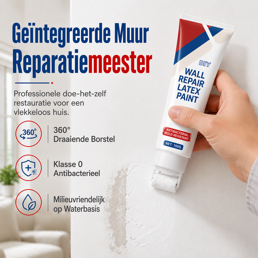 🧱🖌️ 50% KORTING! Nooit meer knoeien met muurreparatie! Deze waterdichte pasta met ingebouwde roller strijkt scheuren en vlekken in seconden weg – veilig, geurarm en direct klaar voor gebruik!