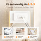 🔥55% KORTING🧹 Herbruikbare Stofmaap Set – Automatische Bionische Klem, 39" Verlengbare Staalsteel, 360° Draaiend + Milieuvriendelijk (Meerdere Oppervlaktes)!