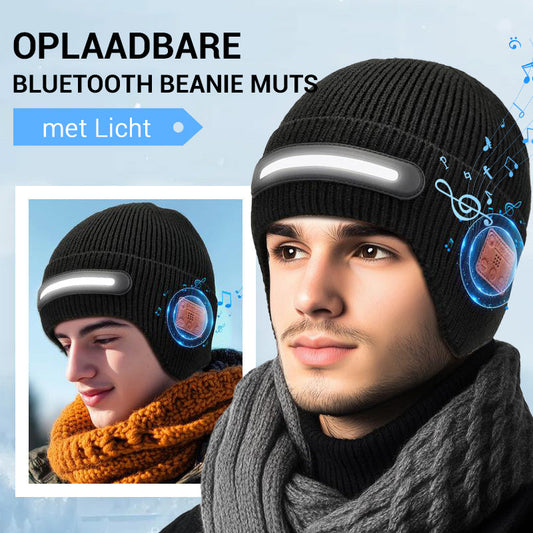 🌲🎁Oplaadbare muts met Bluetooth en licht
