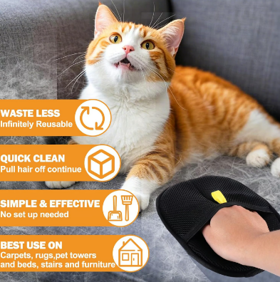 ⏳KOOP 1 KRIJG 1 GRATIS✨️Pet haarverwijderaar Elektrostatische handschoenen