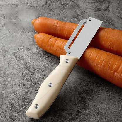 💥50% KORTING + 2=1 GRATIS – Multifunctionele Schilmesjes voor Groenten & Fruit | Makkelijk & Efficiënt🔪✨