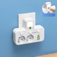 🎉Nieuwjaars Cadeau 50% KORTING!🔌Slanke Slimme Stekkerdoos (USB + Nachtlampje) – Individuele Schakelaars & Reisvriendelijk: Laad Meerdere Apparaten Tegelijk!