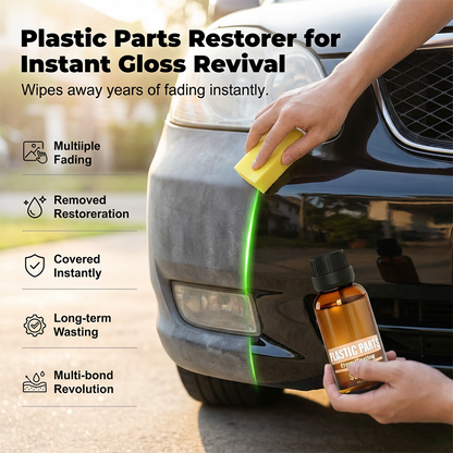 🥳 2026 HOT SALE🥳 💞 50K+ VERKOCHT!💥 🚗✨ 50% KORTING! Kunststofhersteller voor auto– Kristalcoating transformeert verweerde sierdelen naar diepzwart. Hydrofoob schild stoot regen en UV-straling af. Vette- en streepvrije afwerking. 🛡️🌧️