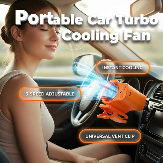 🚗💨50% KORTING – Draagbare LED Auto Ventilator | Stil, Krachtig & Directe Verkoeling voor Onderweg ✨