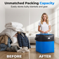 🧳 50.000+ verkocht! 📦 🔥 Opvouwbare opberg- en verhuiszak – Zwaar uitgevoerd PE, waterafstotend. Extra groot 180L, plat opvouwbaar. Verstevigde handvatten, perfect voor verhuizing of opslag op zolder. 🏠