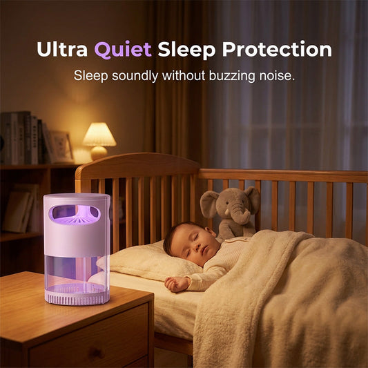🦟 Stille UV Muggenlamp / Insectenval | Geruisloos & Gifvrij | USB Voeding | Geschikt voor Slaapkamer Meer dan 50.000 verkocht! 🔇🌙