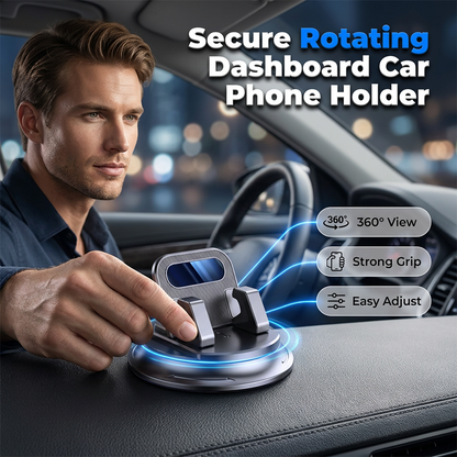 📱 TIJDELIJKE AANBIEDING 50% KORTING! ✨ Draaibare Dashboard Telefoonhouder voor in de Auto – Stevig, 360°, Eenvoudig te Installeren 🔧