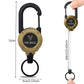 🔑Uitschuifbare Carabiner Sleutelhanger – 65 cm stalen koord, 100.000 trekcycli. Lichtgewicht en stevig.