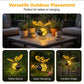 🐝 NU 50% KORTING! ☀️ Zonne-aangedreven Hangende Autolamp – Schattig Bijenontwerp met Hartvormige Vleugels – Perfect voor de Tuin & Auto 🌸