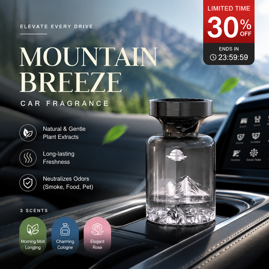 🥳2026 HOT SALE 🥳 💞50K+ VERKOCHT! 🚗🌿 50% KORTING! 110ml Langdurige Auto Luchtverfrisser – Natuurlijke plantenextracten, elimineert rook- en huisdiergeuren. Wekenlang frisheid. Bergontwerp. Adem makkelijk! 💨✨